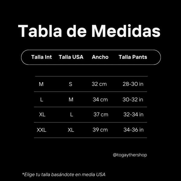 Tabla de Medidas