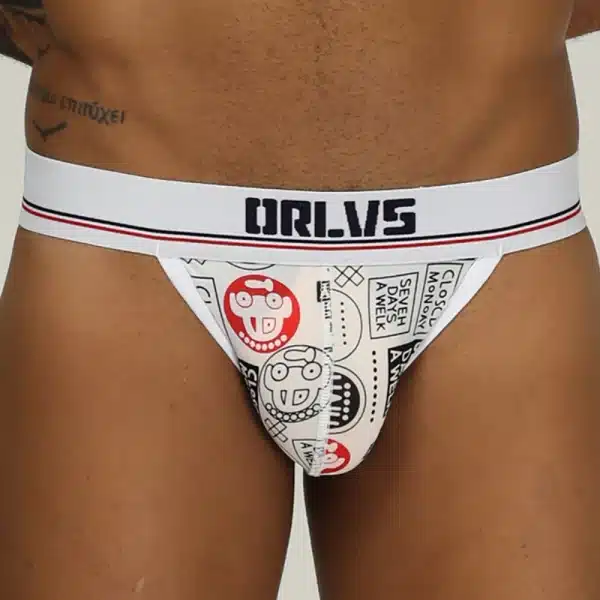 Jockstrap ORLVS Blanco con Diseño