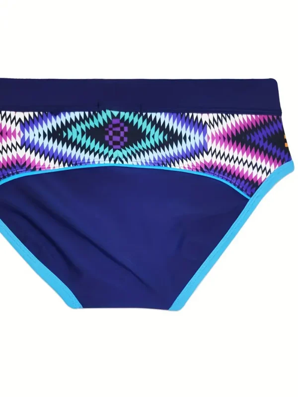 Traje de baño de bloques de color - Azul