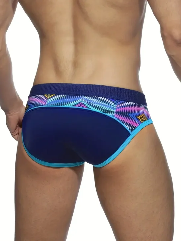 Traje de baño de bloques de color - Azul