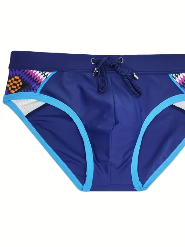 Traje de baño de bloques de color - Azul
